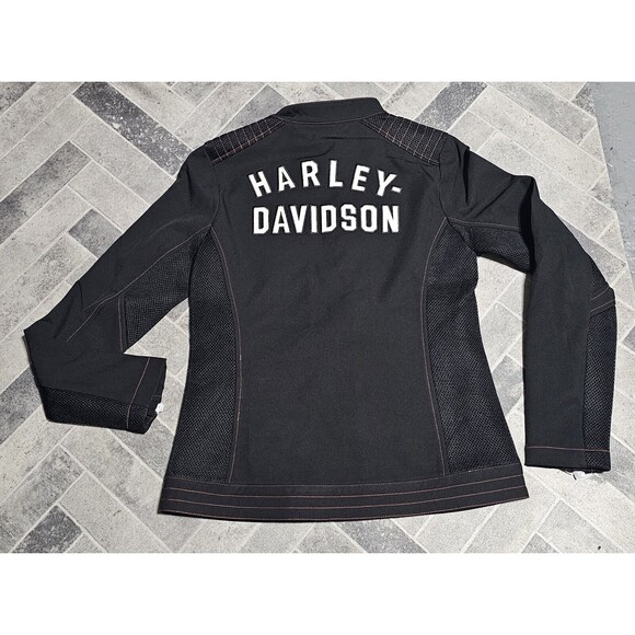 New Harley-Davidson Forever Harley Mesh Jacket Women's Sz MED Black 98402-23VW - Picture 10 of 12
